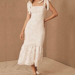 Mestiza New York Clara Midi Dress Size 8 Ivory Cream